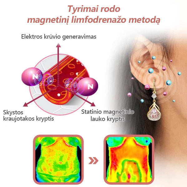 CZTICLE Lymph Flow magnetogeniniai auskarai (🔥PASKUTINĖS DIENOS IŠPARDAVIMAS - 80% NUOLAIDA)🔥🔥