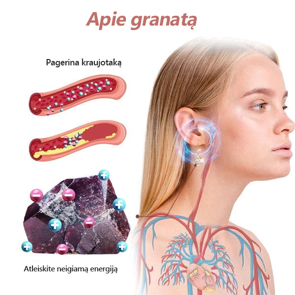 CZTICLE Lymph Flow magnetogeniniai auskarai (🔥PASKUTINĖS DIENOS IŠPARDAVIMAS - 80% NUOLAIDA)🔥🔥