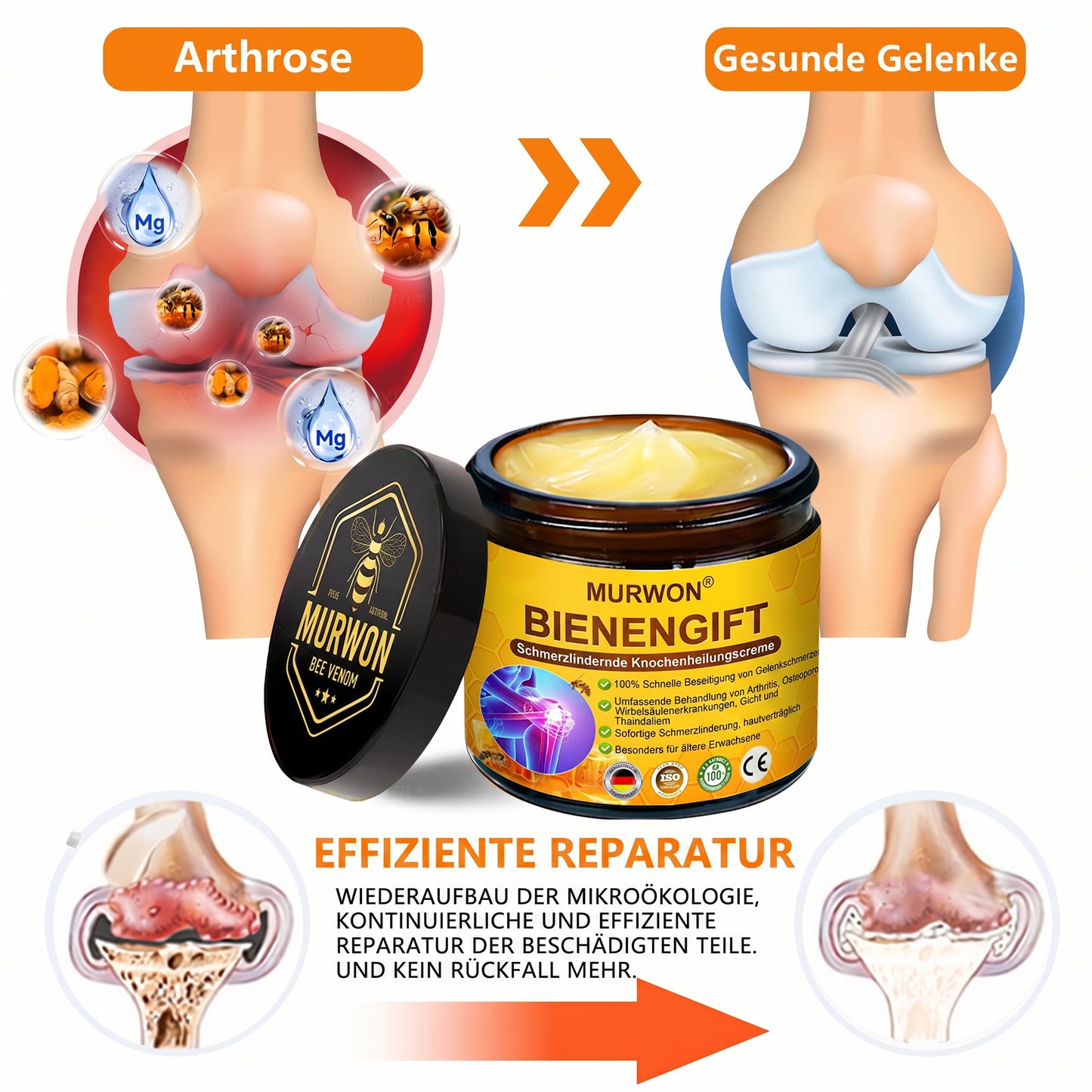 30% Rabatt 🎁🎁 | 𝐌𝐔𝐑𝐖𝐎𝐍® Bienengift-Salbe zur Schmerzlinderung & Knochenheilung ✨